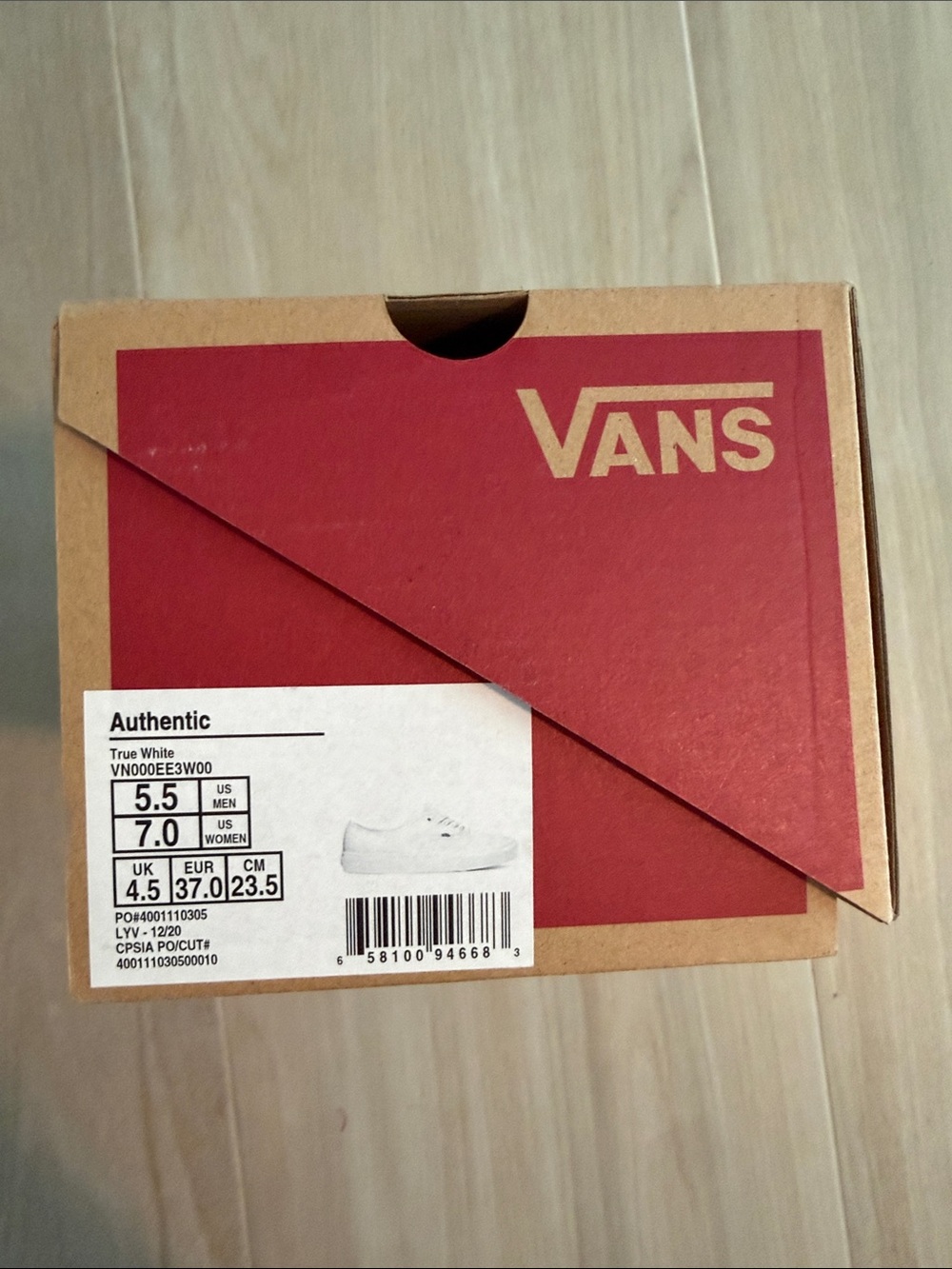 Vans White Canvas Low-Top Sneakers - Picture 6 of 6